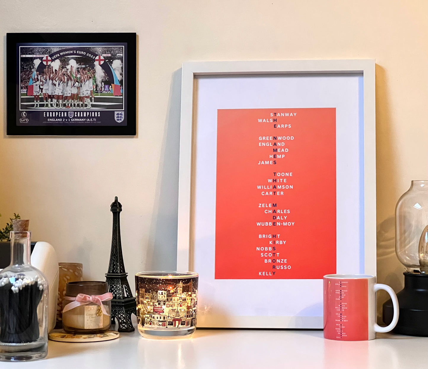 Orange Mug - “The Names That Made History” / Women’s Euros + World Cup Inspired