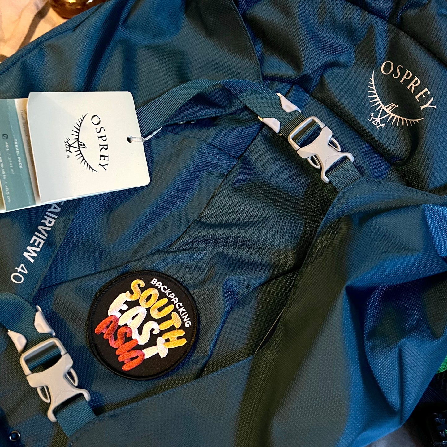 “Backpacking South East Asia” Croc Charm and Iron-on Patch