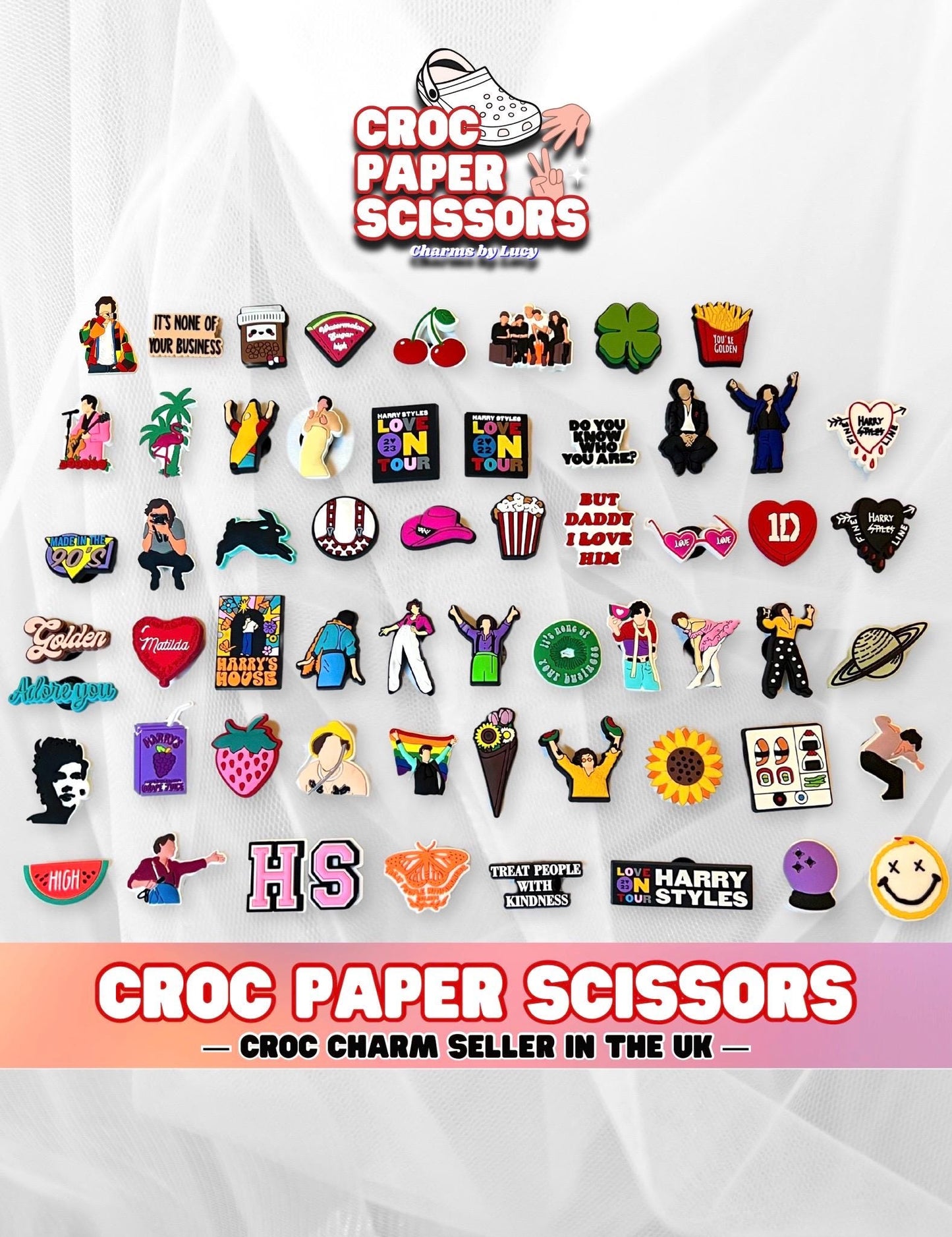 Harry Styles Croc Charms - CLEARANCE SALE! (Random)