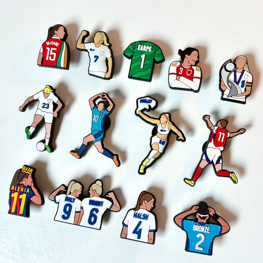 Women’s Football Croc Charms (12+ DESIGNS)