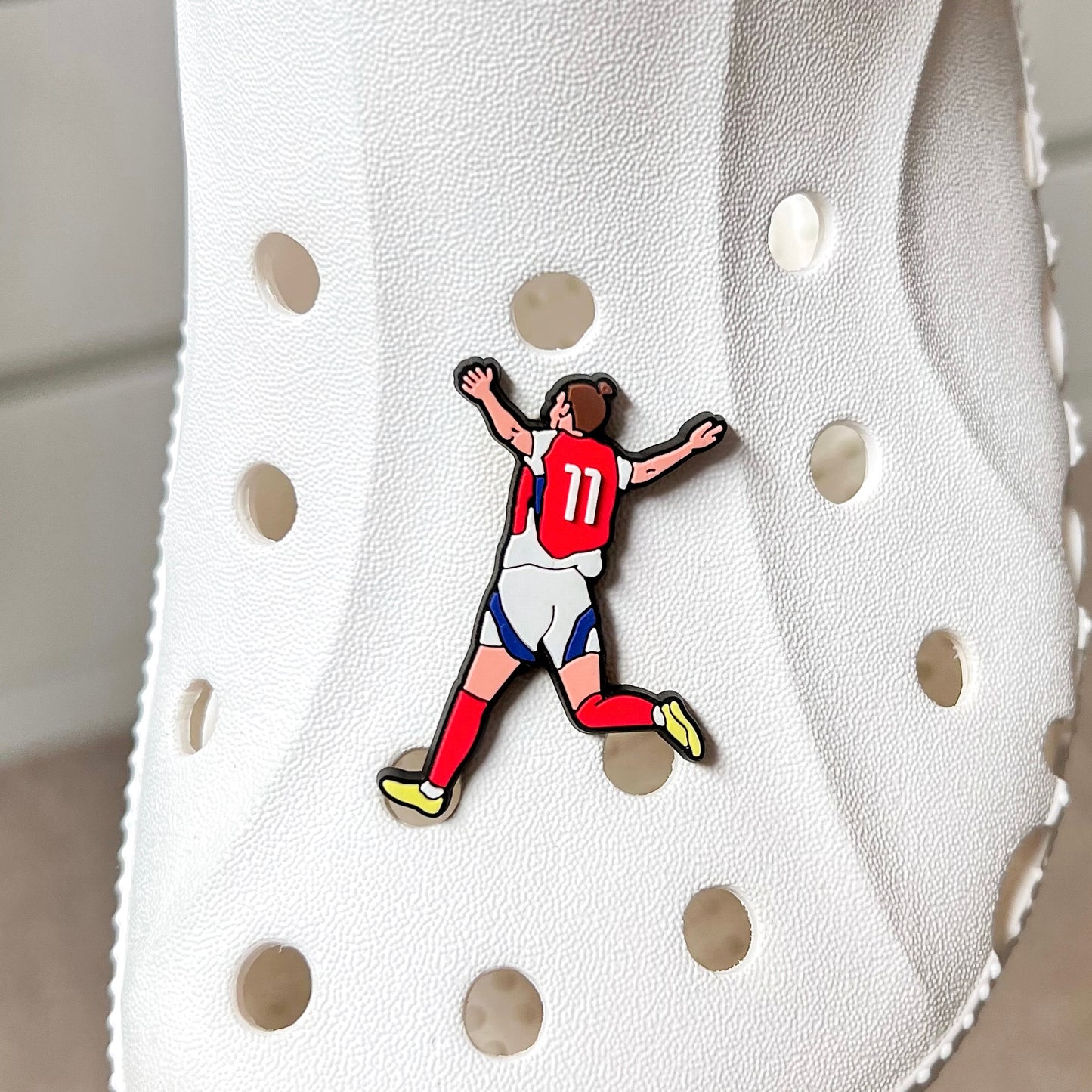 Arsenal Women Shoe Croc Charms (McCabe, Miedema + Lotte)