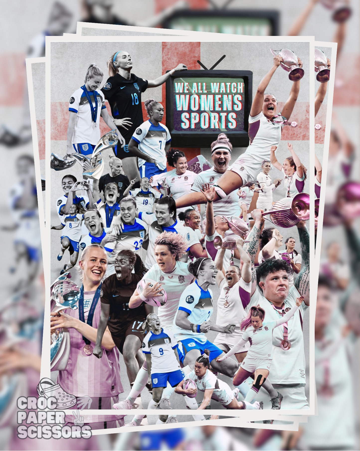“Women’s Champions” 12 Day Advent Calendar / Lionesses x Red Roses / + FREE poster