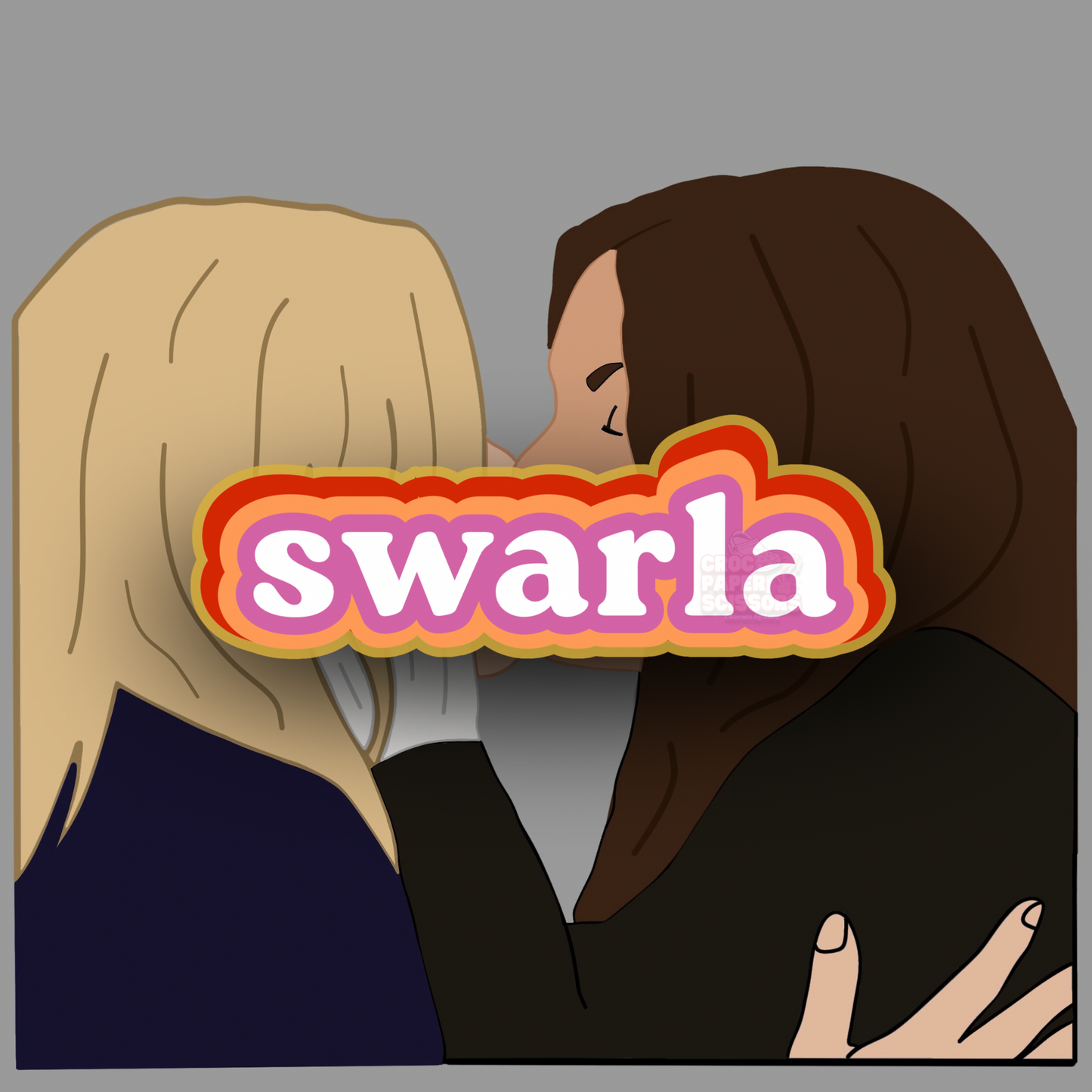 “swarla” Pin Badge / Carla Connor and Lisa Swain - Coronation Street